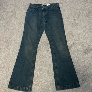 GAP Low-Rise, Bootcut Jeans, Size Small, Color Blueish-Green